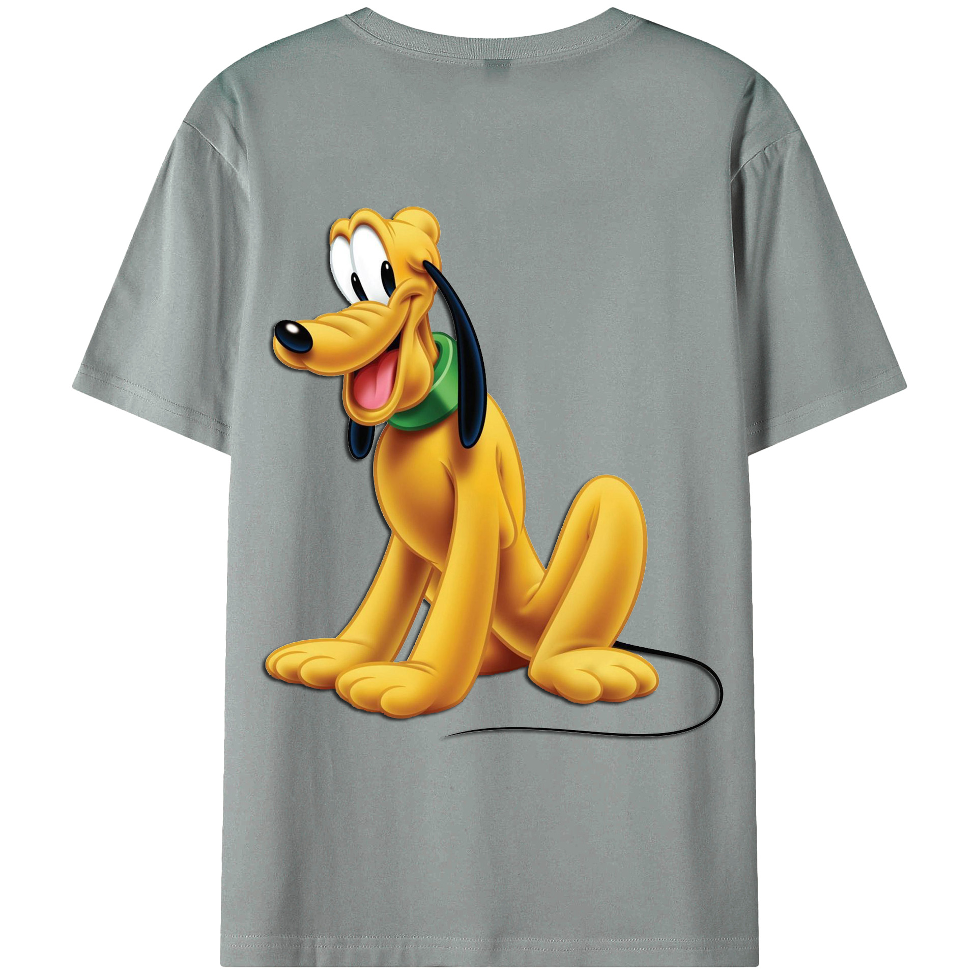 ミッキーマウス Mickey Mouse 綿100％ メンズ半袖Tシャツ（バックプリント） 通気性